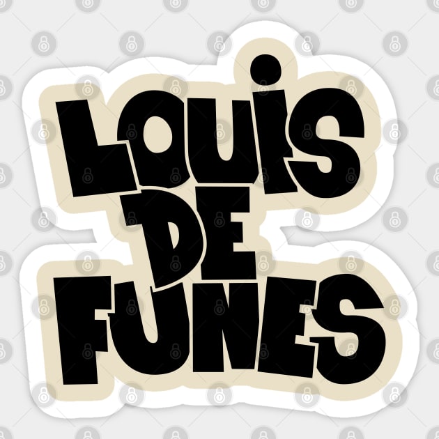 Remembering a Comedy Legend: Louis de Funès Sticker by Boogosh